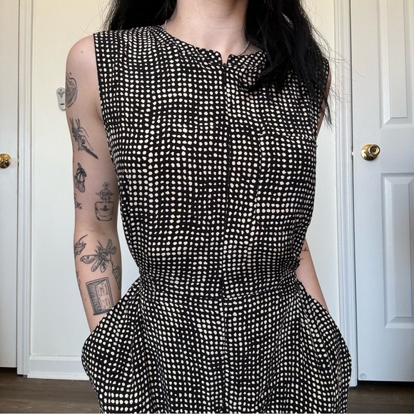 Whistles black and white polka dot jumpsuit medium - Picture 3 of 5